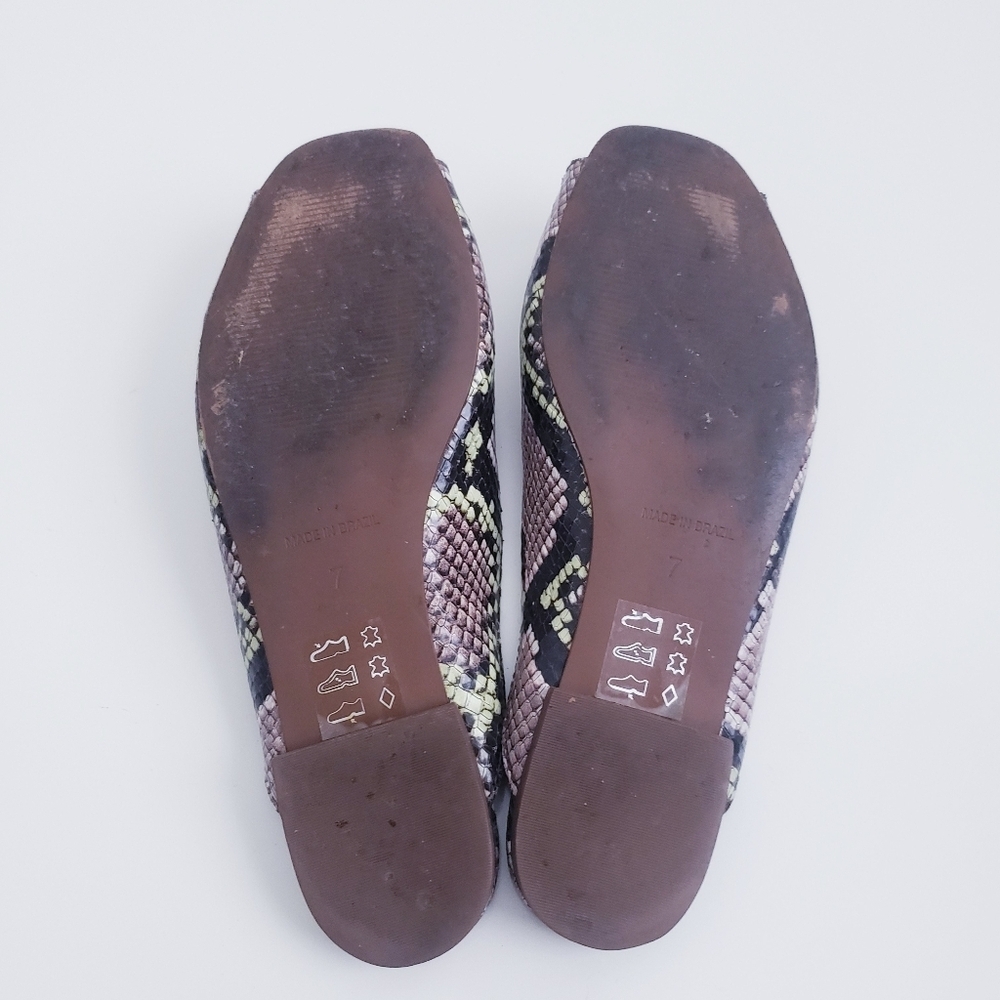 Madewell Erica Peeptoe Mule Snakeskin Print Detail - Picture 6 of 6